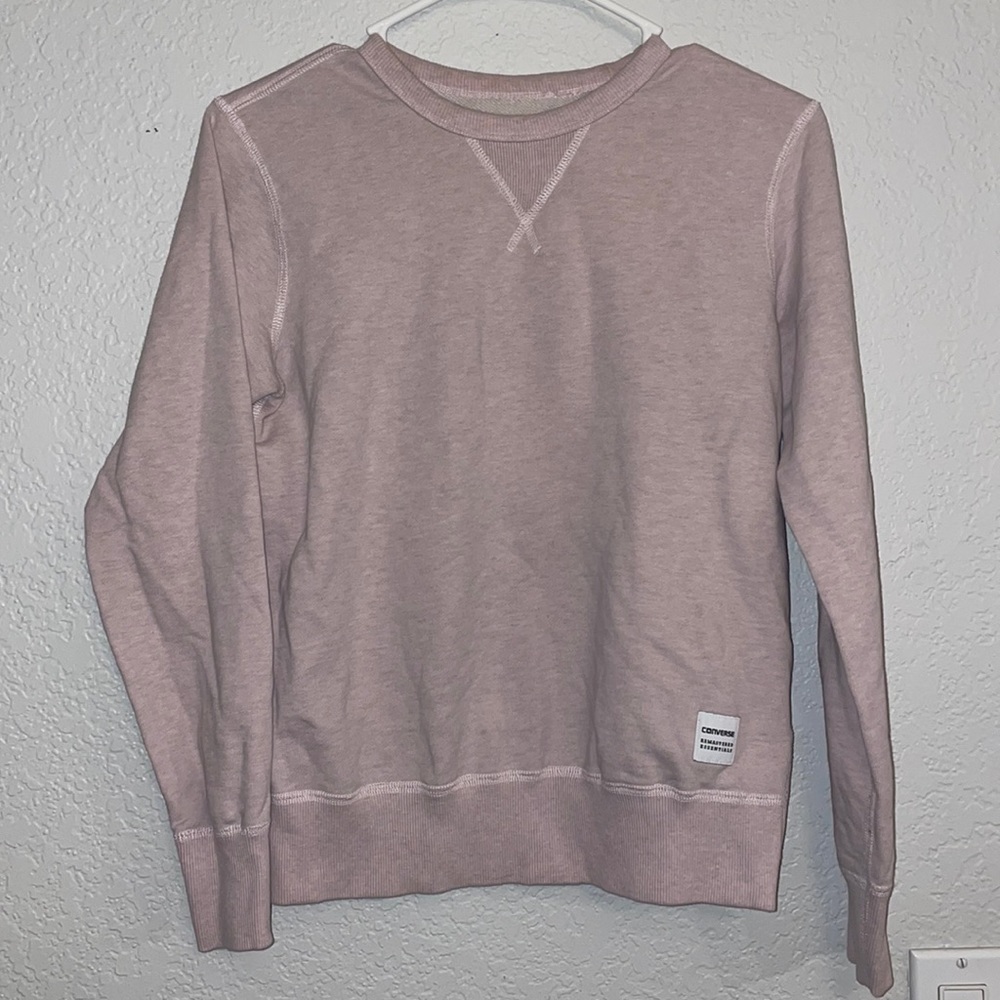 Converse‎ Remastered Essentials Light Pink Sweater Womens XS
